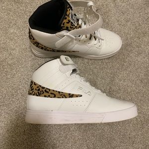 white high top filas
